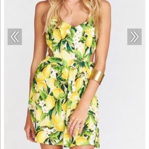 Show Me Your MuMu Lemon Cut Out Dress